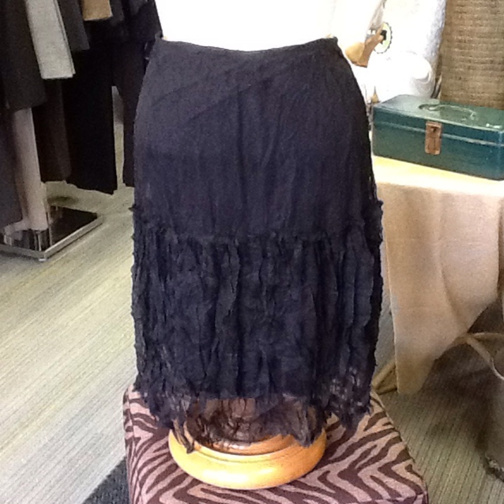 🔻Lauren Vidal Black Lace Skirt